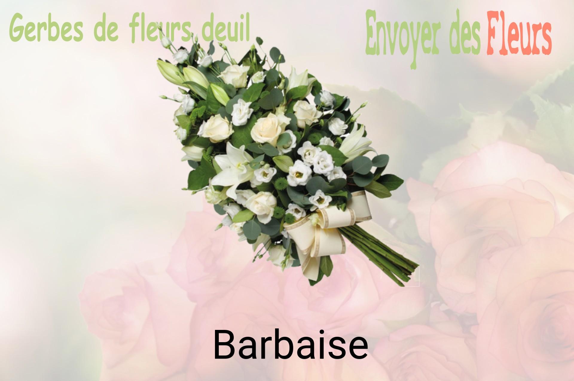 Gerbe de fleurs de deuil livrée à Barbaise